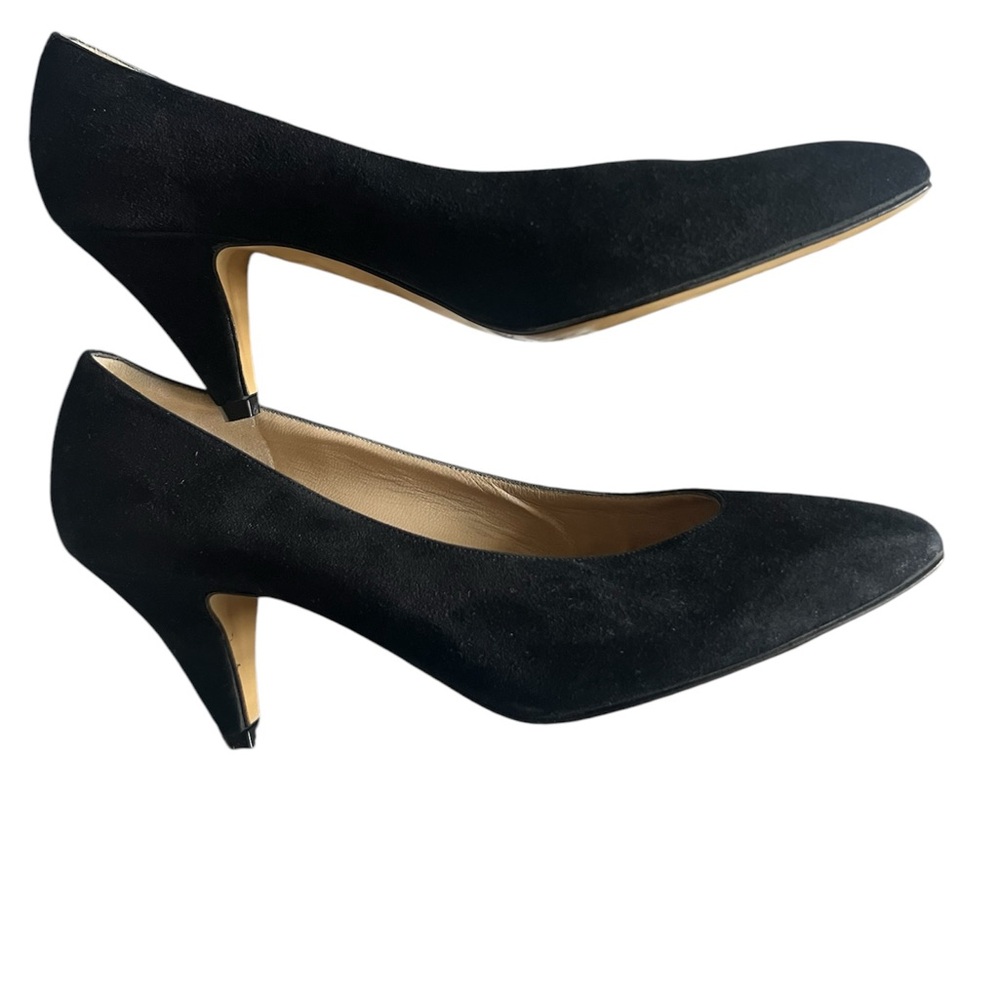New Vintage Amalfi Monica Made in Italy Womens Pumps Black Suede - Picture 3 of 7